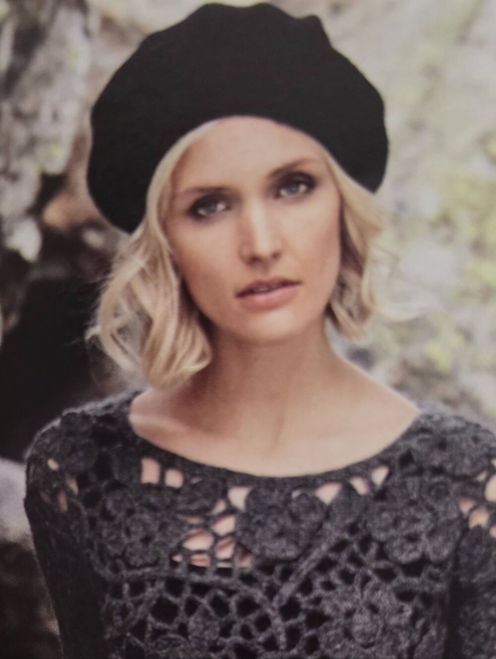New Peruvian Connection women's Left Bank Black Wool Beret one size
